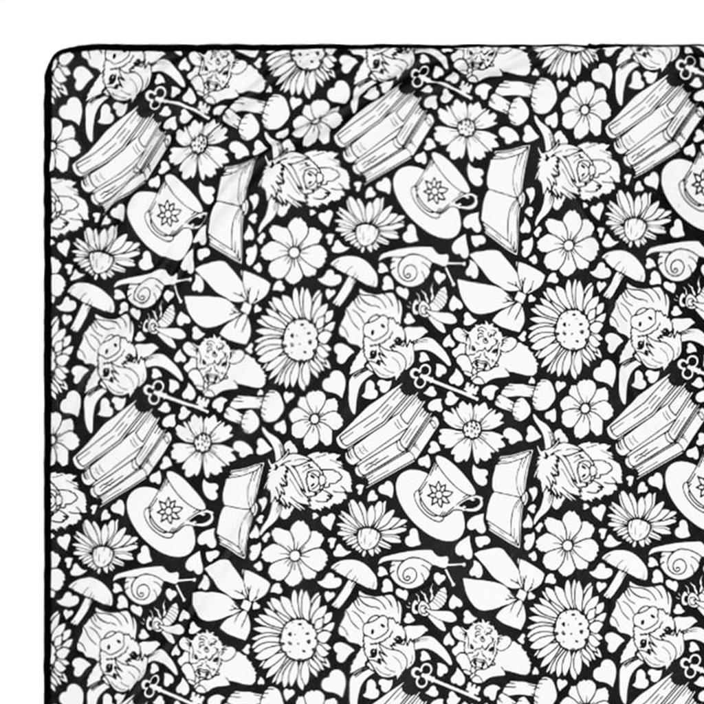 Diy Coloring Blanket With 24 Colored Markers Creative Personalization Pattern Blanket Stress Relief Unique Paint Art Decor Gift