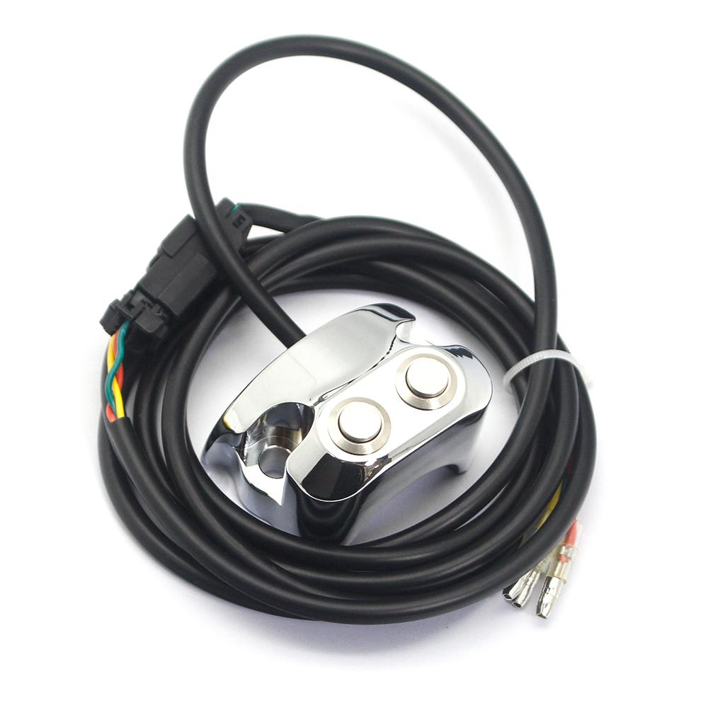 2 Button 3 Wire Handlebar Air Ride Switch Suspension Control Bar Switch for Harley Dyna Softai Sportster Street Glide Cafe Racer