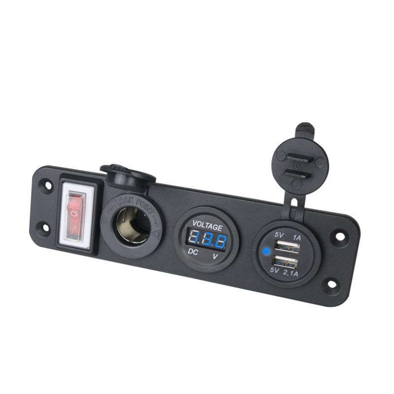 12V/24V Dual USB Charger Power Socket Adapter Splitter Car Truck Boat Waterproof Electronic Charger