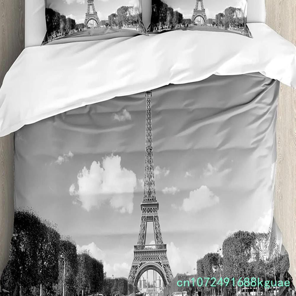 Urban 3pcs Bedding Set Manhattan Sunset Skyline New York City Duvet Cover Set Bed Set Quilt Cover Pillow Case Comforter Cover