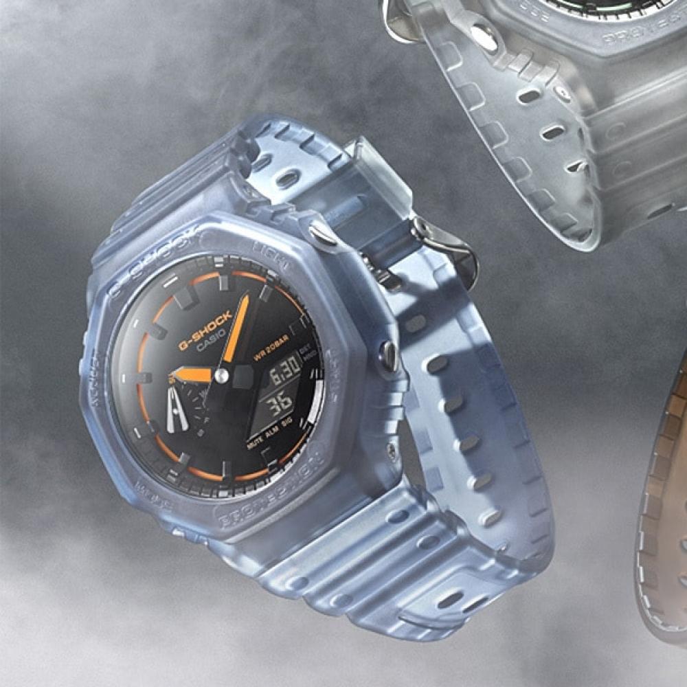 CaSio Men S G Shock Smoke liGht Concept Model analoG diGital 2100 SerieS Blue Ga