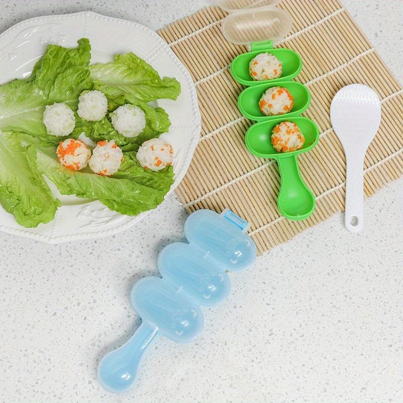 2pcs/set DIY Rice Ball Mold, 3-in-1 Rice Ball Shaker Kit, Creative Rice Ball Maker, Suitable for Lunch Boxes and Kitchen Use