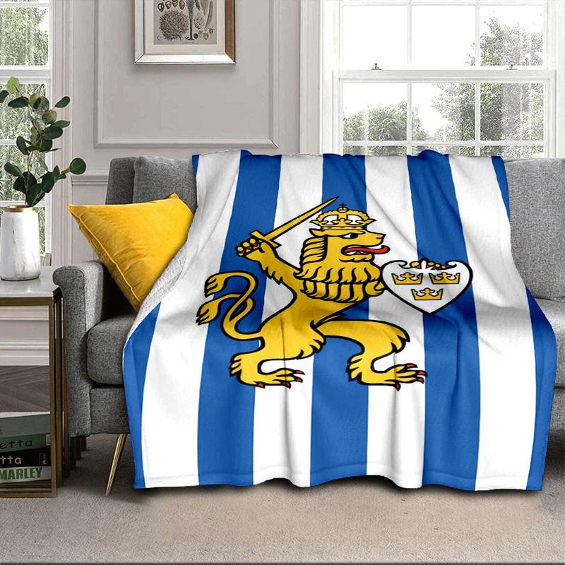 IFK Gothenburg Portable Blanket/Soft Blanket Bedding Blanket Suitable for Travel Camping Living Rooms Offices Sofas Fan Gifts