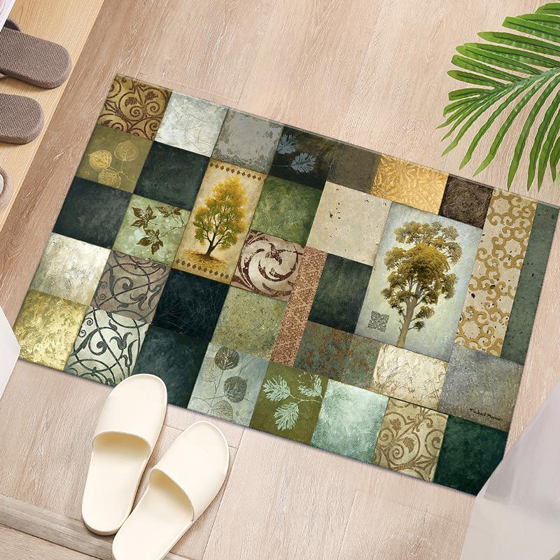 

Ковер для гостиной Домашний ковер для прихожей Балкон Противоскользящий придверный коврик Коврик для кухни ванной комнаты Коврик для пола в спальне 80*100CM