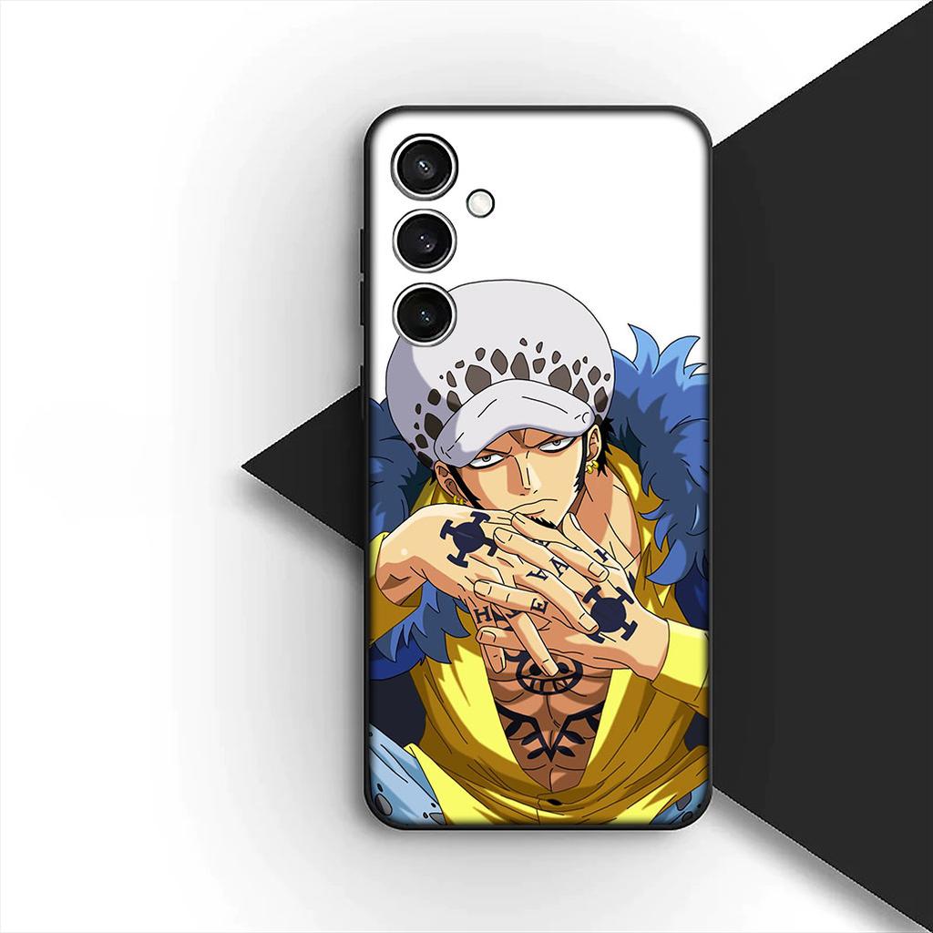 Cover for Samsung Galaxy S20 S22 S21 FE Ultra Plus A07 A17 A15 A16 A25 A57 A37 Phone Case Trafalgar Water Law One Piece Luffy