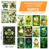 50 Sanpa Series Wall Cards, Living Room Bedroom Layout Cards, Message Cards, Postcards, Greeting Cards, Decorative Cards