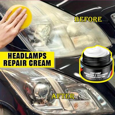 New Car Headlight Restoration Polishing Kit - Scratch Remover & Oxidation Cleaner Repair Paste for Headlamp Assembly 2025