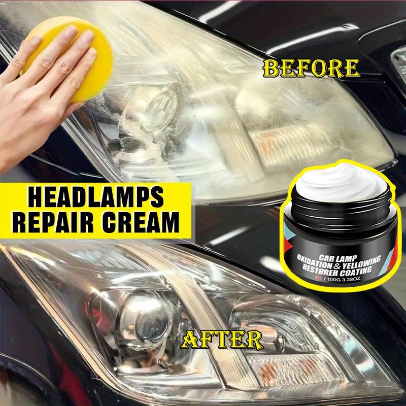 Car Headlight Restoration Polishing Kits Remover Repair Cleaning Headlamp Scratch Paste Remove Oxidation Headlight Polish Liquid