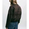 Autumn New Women Clothes Western Style Round Neck Long Sleeve Zip-up Suede Effect Jacket 6318256