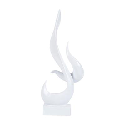 Feuerflammen Skulptur, Moderne Abstrakte Flammenstatue, Tischornament für Wohnzimmer Kaffeetisch Regal Akzente Dekorationen