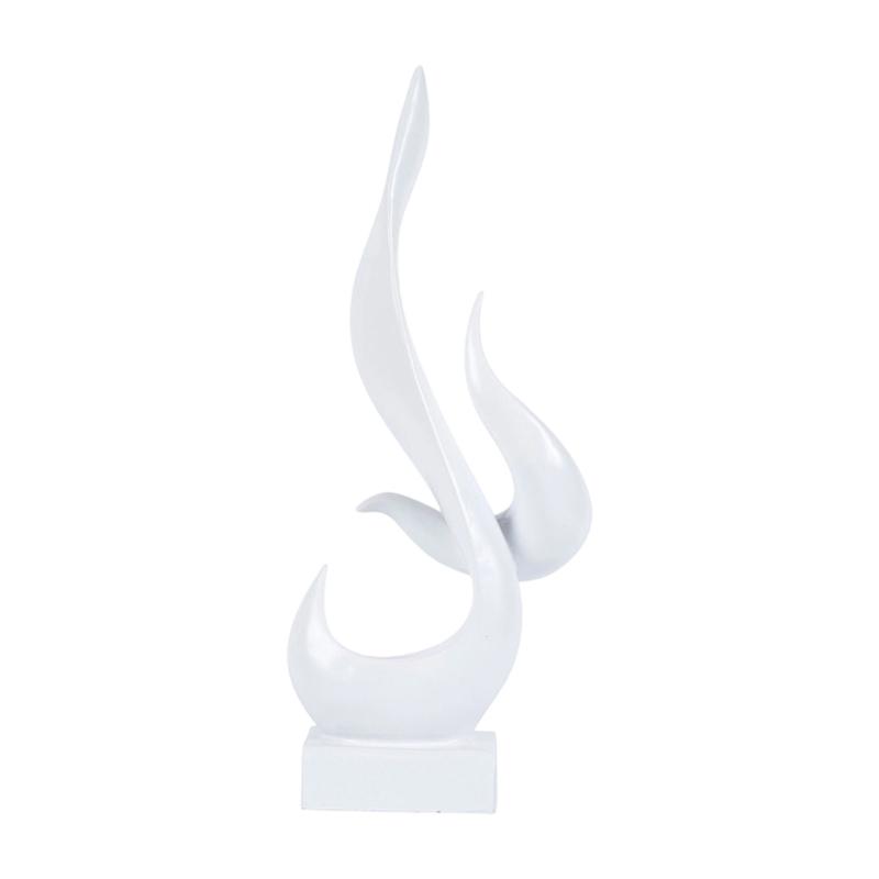 Modern Abstract Sculptures Resin Flame Figurines Statue Table Centerpieces for Living Room Office Home Decorations