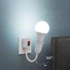 Plug In Light Sockets, 360° Flexible with on/Off Switch Rotatable All Direction Converter