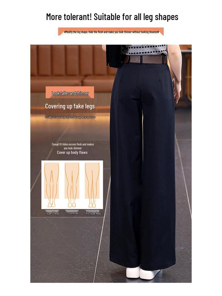 Women's 2025 Slimming Straight Loose Suit Pants - Spring/Autumn Fashion