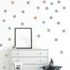 1 Piece Polka Dot Self-Adhesive Sticker Morandi Color Wall Background Beautifying Stickers For Bedroom Living Room Decoration
