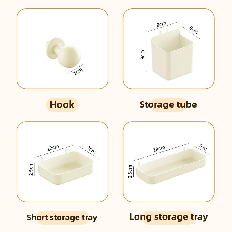 Desktop Drawer Storage Box Cloud Hole Board Stationery Organizer Rack Large Capacity Storage Box Desk Small Object Storage Rack
