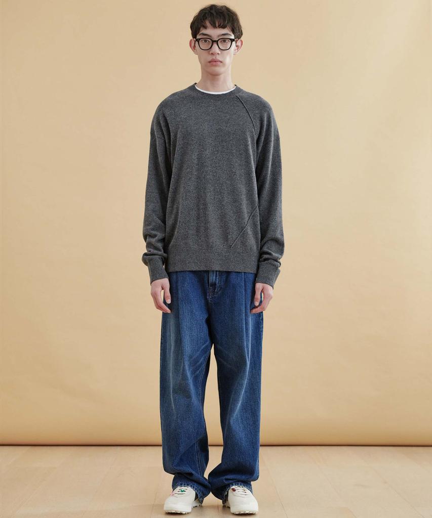 PLAC Line Detail Knit Charcoal