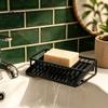 Modern Soap Storage Self Draining Dish, Removable Tray Design Compact Bathroom Organizer Container, Durable Holder for Kitchen Sink Countertop
