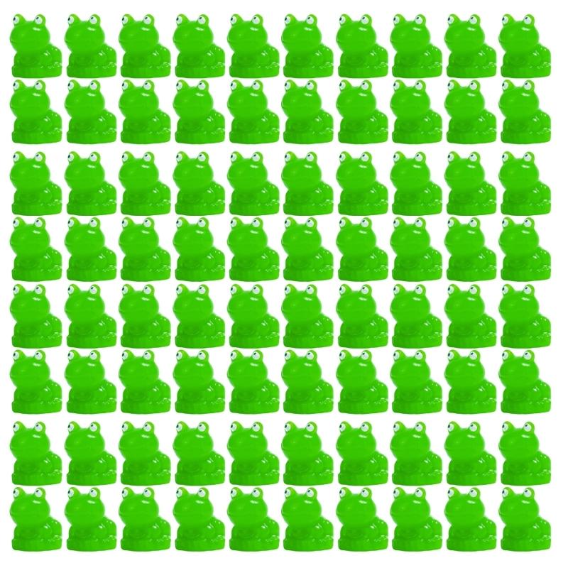 

100Pcs Mini Frogs Figurines Miniature Plastic Frogs Bulk Fairys Garden Accessories Animal Model Micros Landscape Decors 1