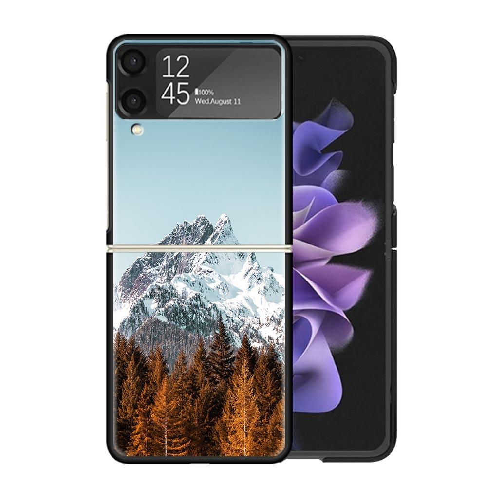 Mountain Peak Forest Cases For Samsung Galaxy Z Flip 4 5 6 7 3 Z Flip7 Flip6 Flip4 Flip5 Flip3 5G Hard Shockproof Fundas Cover G
