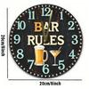 Segno in Latta Metallico Birra Decorazione Murale 20x30cm
