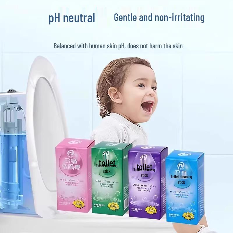 Automatic Toilet Bowl Cleaner Stick - Blue Bubble Deodorizer, Odor Remover, and Descaler with Fragrance.