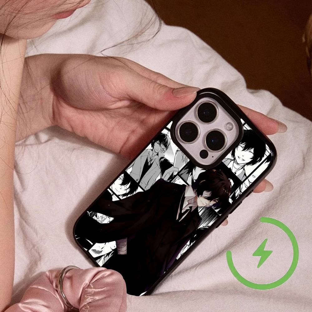 Anime O-Oshi No K-Ko Magnetic Wireless Charge Phone Case For IPhone 14 13 12 11 15 16 17 Pro Max Magnetic Cover