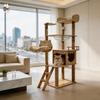 Custom Cat Tree & Bed: Space Capsule Design with All-Season Jumping Platform & Large Scratching Post