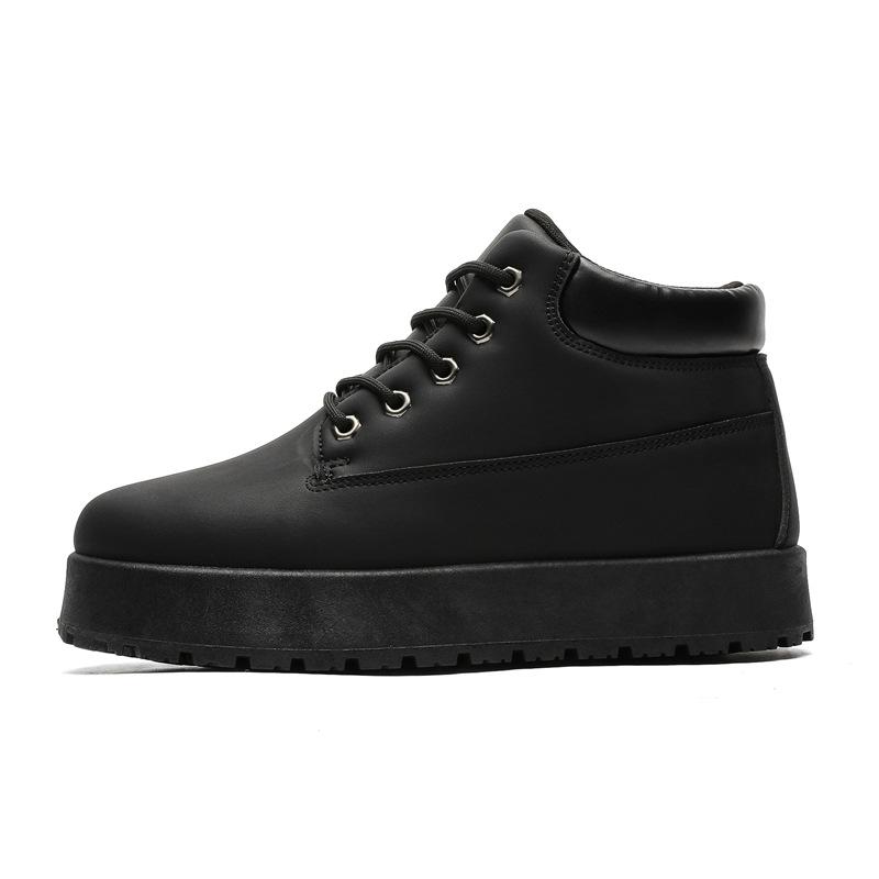 

Shoes men s new first PDF wind silhouette thick sole super height increase OOTD street trend fat Martin shoes 44 чорний