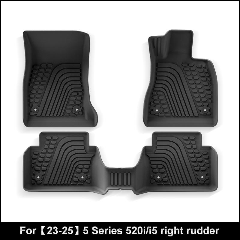 BMW 5 Series 520i/i5 Floor & Trunk Mats (2023-2025), TPE Material.