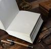 Embossed Tree of Life Leather Journal: Handmade Grimoire with Turquoise Stone