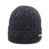 Gorro de punto de estilo coreano moderno para hombre - Gorro de lana 2022 con forro de terciopelo para calidez al andar en bicicleta