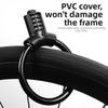 Steel Cable Bicycle Combination Lock Portable Ring Lock Flexible Bike Cable Lock  Road Bike