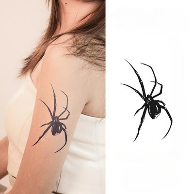 1 stück Spinne Temporäre Tattoo Aufkleber Magische Tattoo Kräutersaft Tattoos Langlebig 1-2 Wochen Realistische Gefälschte Tattoo Body Art Tool
