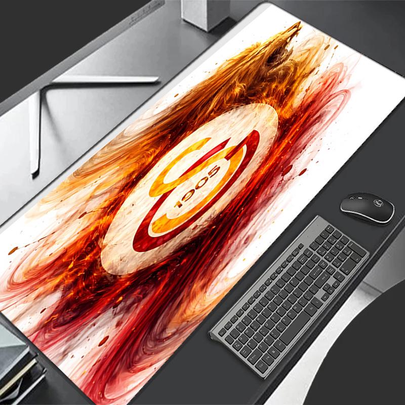 Galatasaray S.K Theme Premium Non-slip Mouse Pad with Stitched Edges,Durable Rubber Material,for Desktop & Gaming Great Gifts