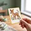 Needle And Thread Crafts Garden Animal Stitching Card Kit, DIY Stitch by Family Crafting Kits Hand, Embroidery Greeting Kit for Adults Beginners