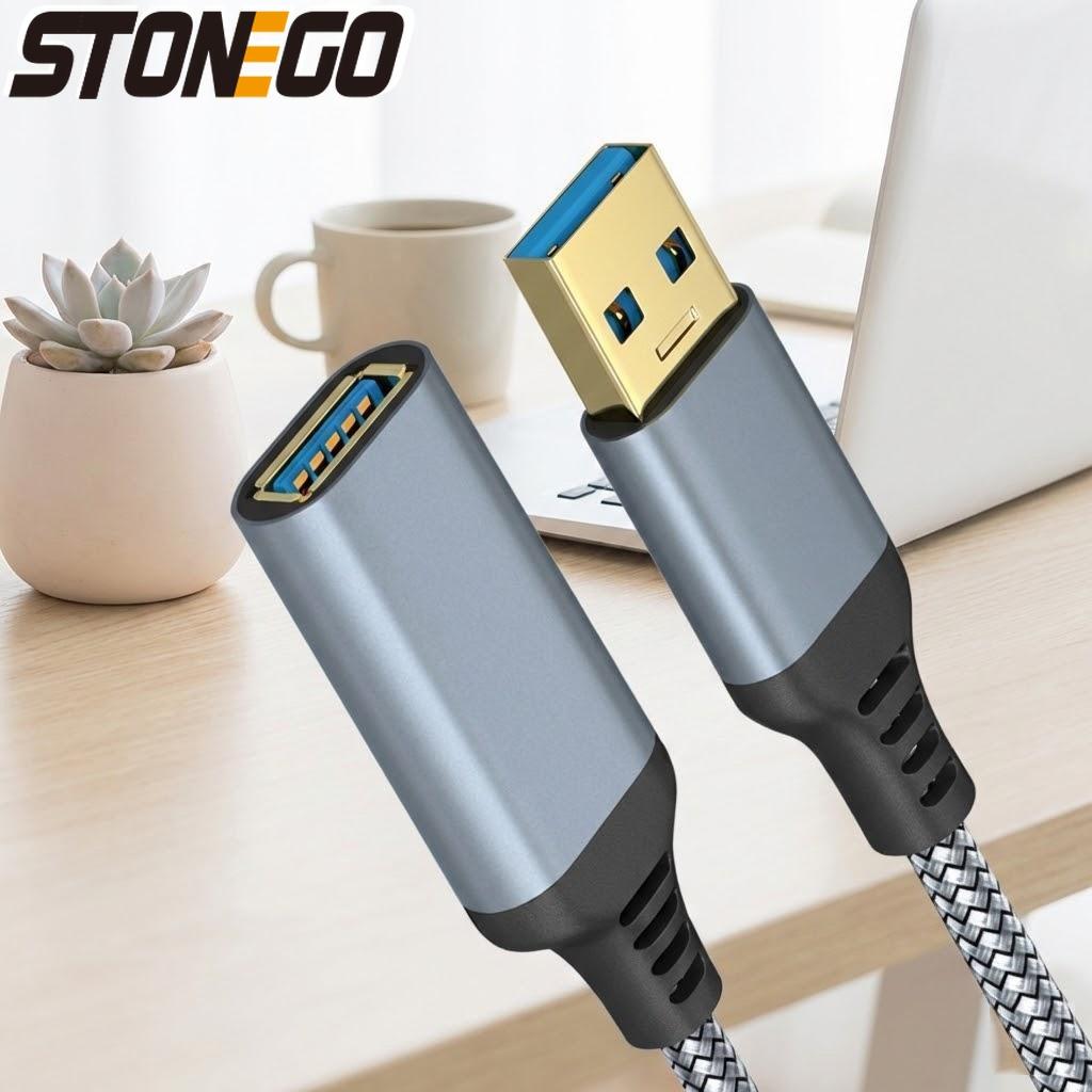 High Speed USB 3.0 Extension Cable 3ft 6ft Braided Male To Female Data Transfer Cord for Keyboard Mouse Flash Drive