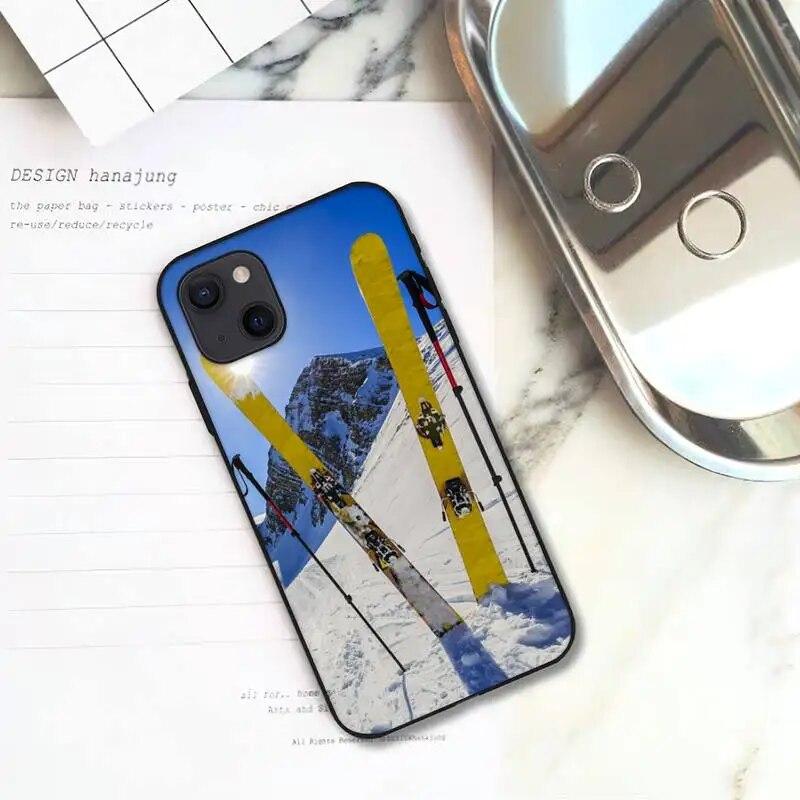 Skidåkning Snow Snowboard Skis Telefonfodral För iPhone Samsung Galaxy Redmi Xiaomi Oppo OnePlus Note SA 7 8 9 10 11 12 13 14 20 21 22 23 53 54 Pro Ultra