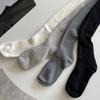 1 Paar Vier-Jahreszeiten-Stapel-Socken Damen Unifarben Stapelbare Socken Beinbekleidung Atmungsaktiv Langer Stil Kniehohe Socken