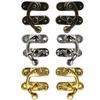 Wooden Box Toggle Latch Hasp Hook Lock Closure for Jewelry Chest Gift Wine Case Leather Bag Handbag Suitcase with Screw