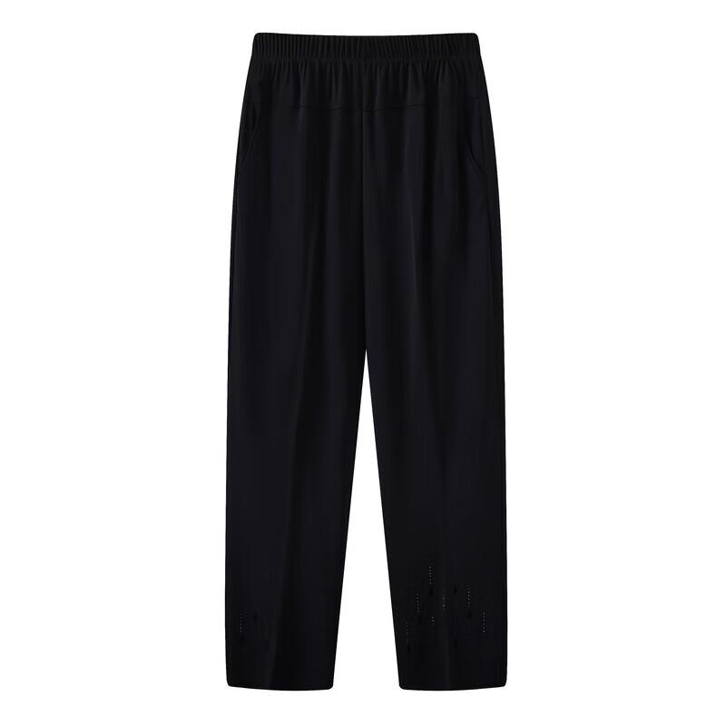 Women's Loose Fit Summer Ice Silk Capri Pants