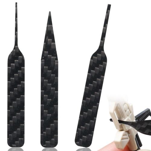 Carbon Fiber Plate File Set of 3 for Plastic Models, Precision Carbon Fiber Sanding Plate for Detailing, Complex Structures, and Edges, Hobby Tool (1m