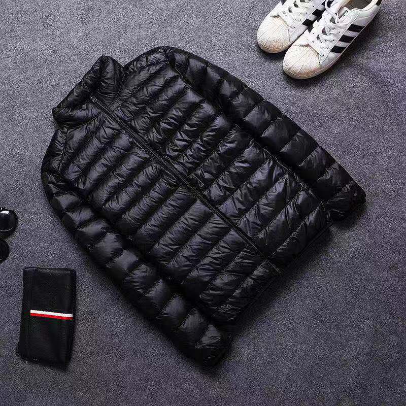 Portable Lightweight Ort Down Jaet for Men Autumn Winter Cotton Padded Stand Collar Warm Casual Ly Friendly Outerwear