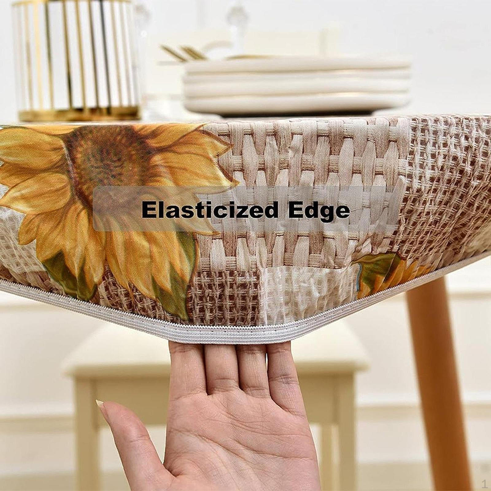 

Эластичная скатерть с цветочным узором для использования в столовой 48 Inch