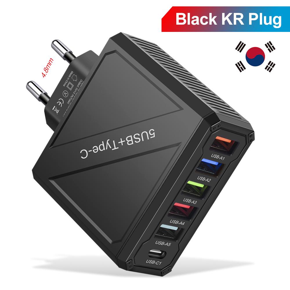 

3.1A 5-Port USB Charger with EU, US, UK, and Korea Plugs for Mobile Devices