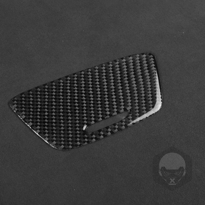 For Cadillac CTS 2014- Real Carbon Fiber Stickers Central gear shift storage box panel Car Accessories Interior decorative