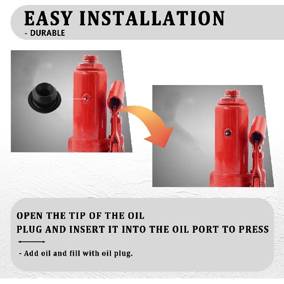 12PCS Bottle Jack Oil Filler Plug,9mm Rubber Floor Jack Parts for Sealling Hydraulic Jack Oil Ports,Universal Hydraulic Jack Parts Accessories