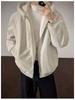 Herren Winter American Eagle Kapuzen-Lederjacke mit Litschimuster und warmem Kaninchenfell-Futter