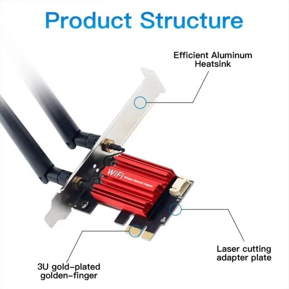 Dual Band PCIE WiFi Adapter WiFi 5 USB Wifi Adapter  for Computer/Phone/Tablet