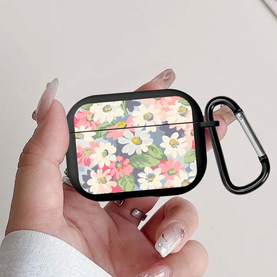 Earphone Cases Cover Case For Airpods Pro 3 2 Pro3 Pro2 1 4 Flower Pattern