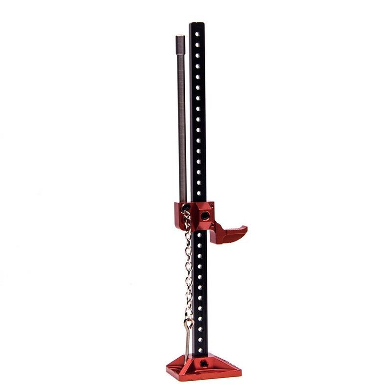 Rc Crawler 110 Car Accessory Full Metal High Lift Jack For Scx10 D90 Red Truck